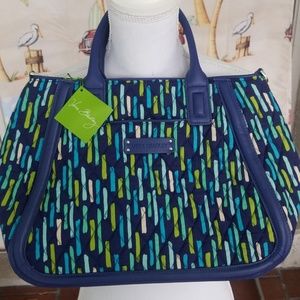 SALE Vera Bradley Trimmed Trapeze Satchel NWT